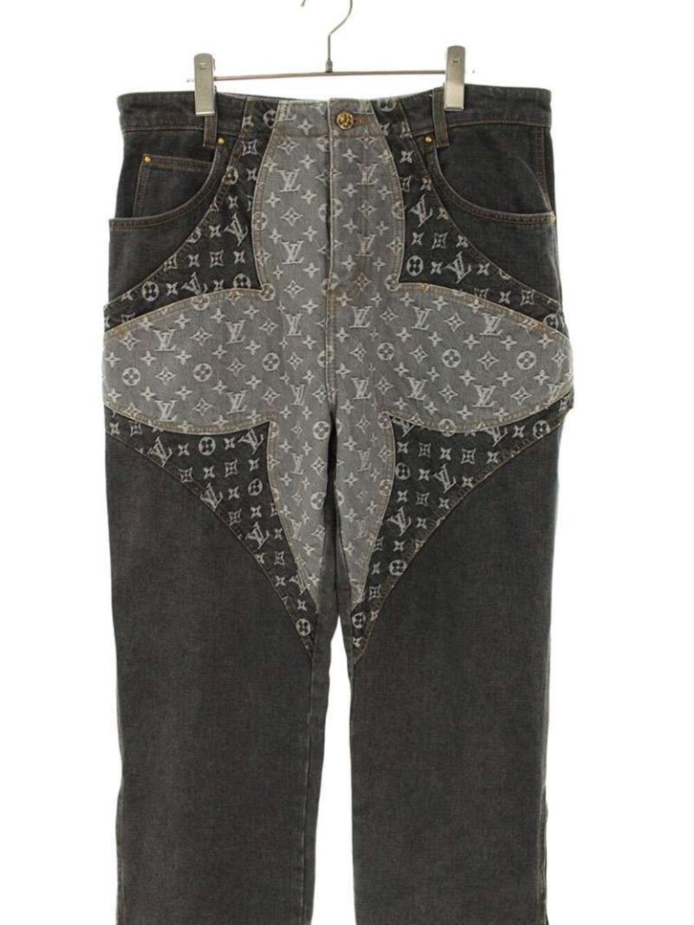 Louis Vuitton Monogram Flower Denim Pants